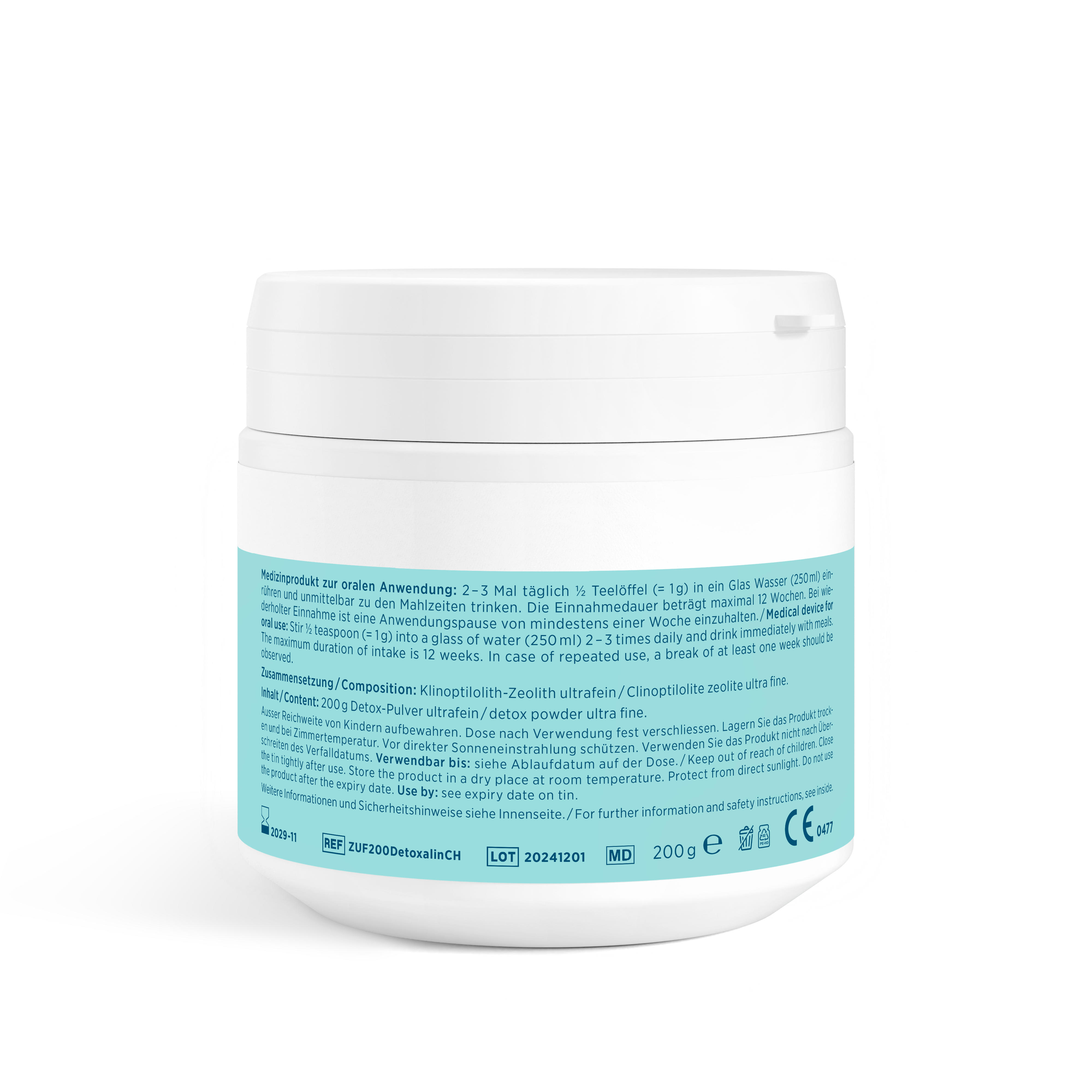 DETOXALIN Plv Ds 200 g<br>200 g, Dose, Pulver