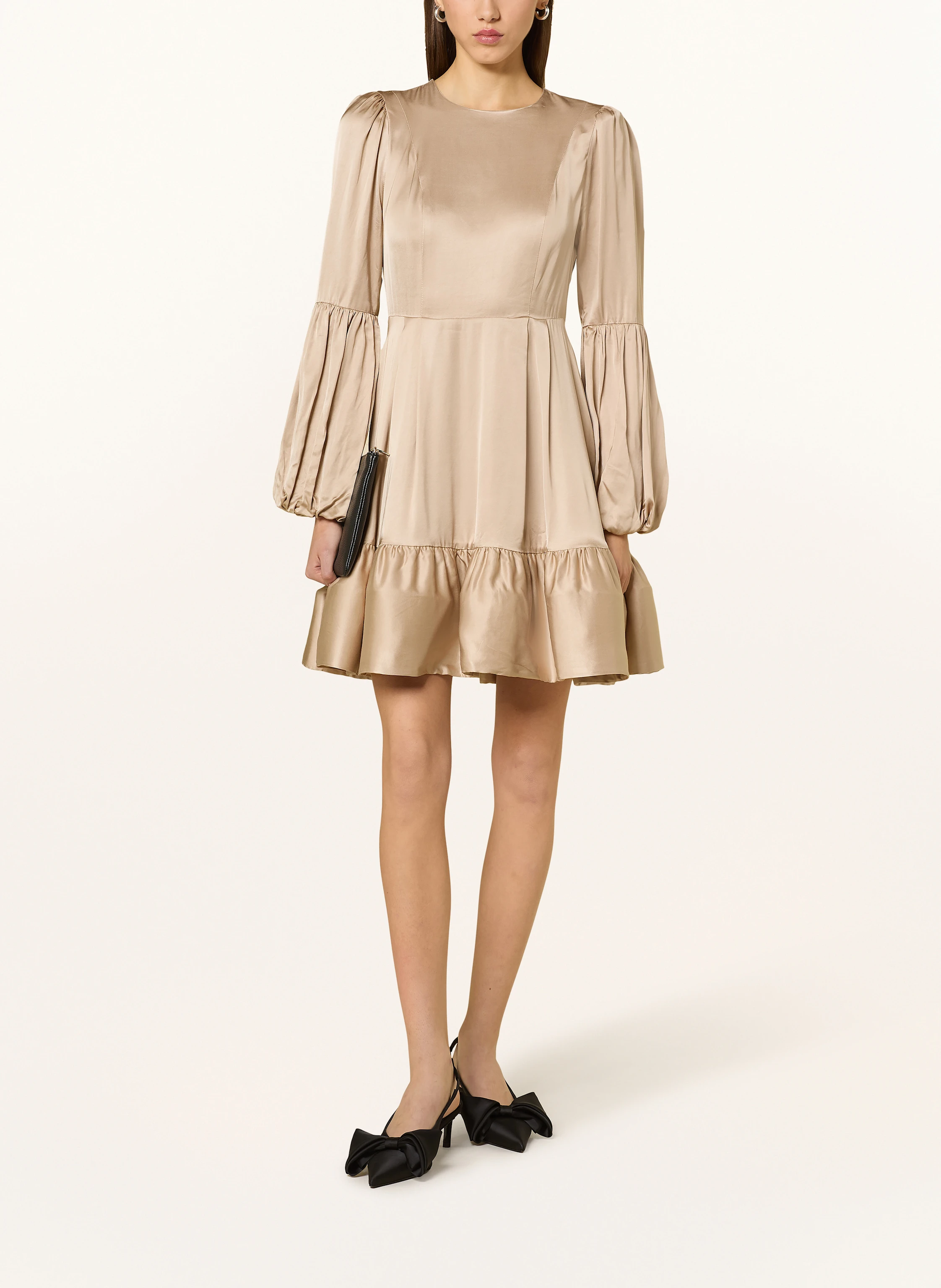 MALINA Satinkleid JASMINE mit Volants