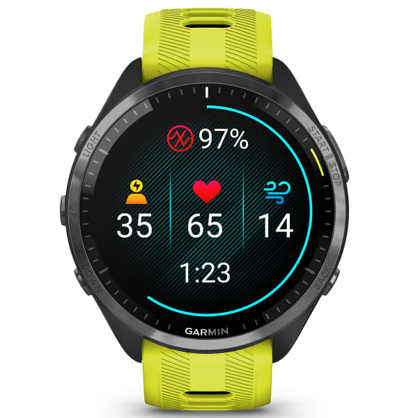 Montre cardio GPS GARMIN FORERUNNER 965 AMP YELLOW