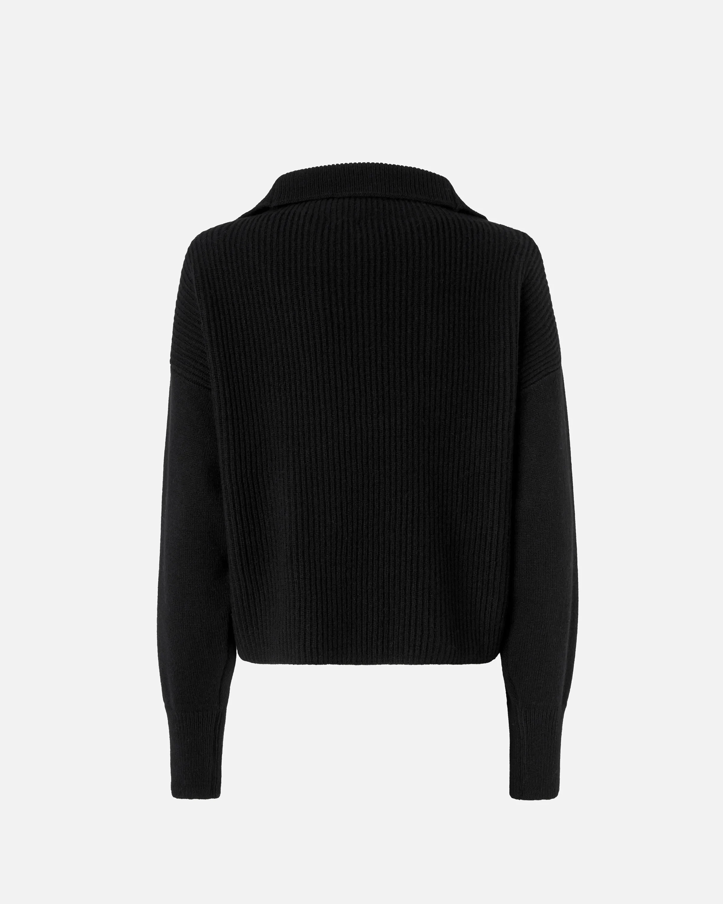 Pull à col zippé | Noir
