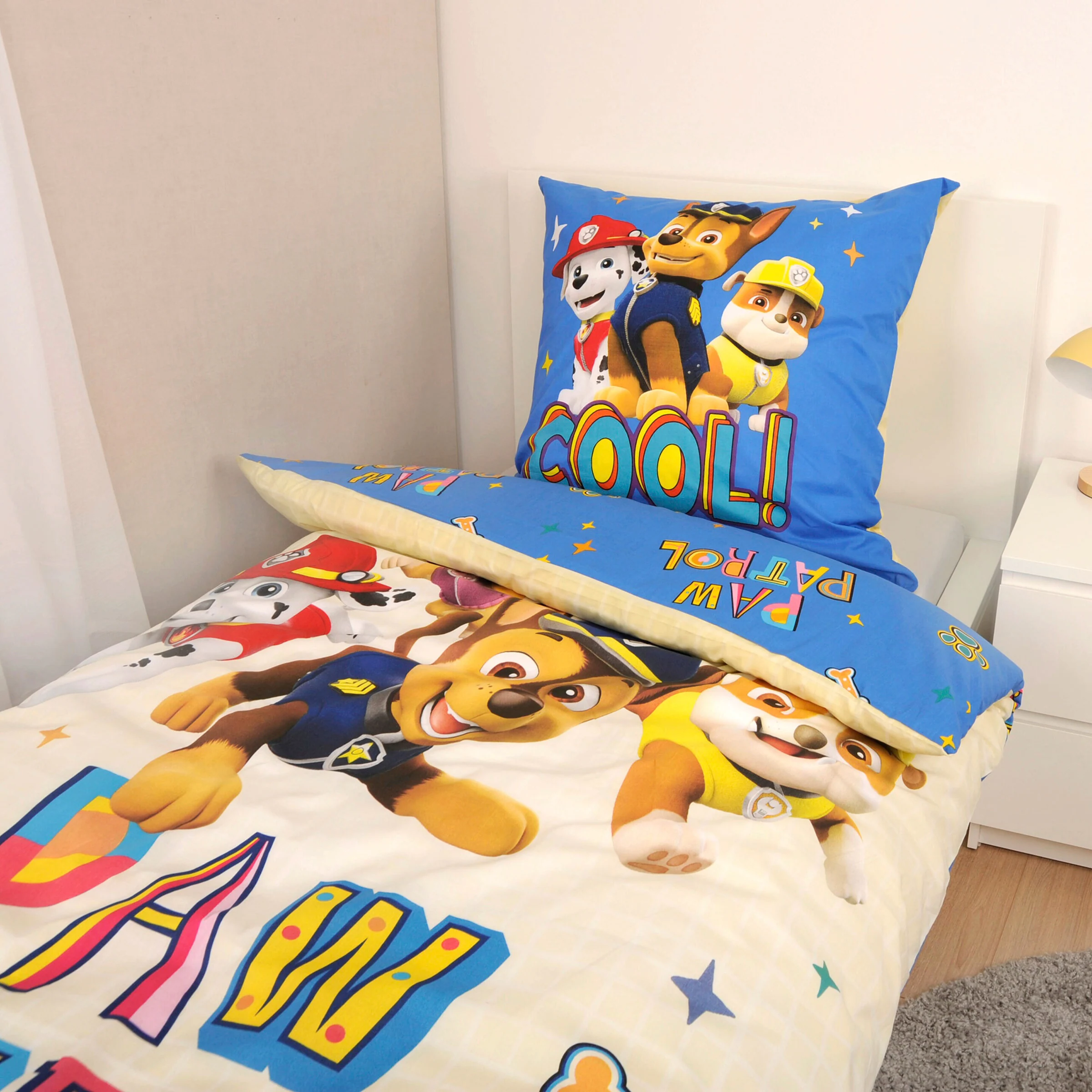 Herding - PAW PATROL Renforcé Wende-Bettwäsche 80x80 / 135/200 cm