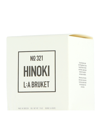 L:A BRUKET Home Fragrance 321 Scented Candle Hinoki 50g