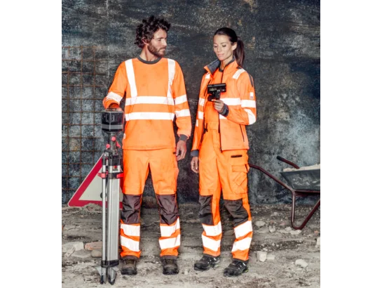 Pantalon de travail haute-visibilité EN 20471 2 Neon Würth MODYF orange anthracite