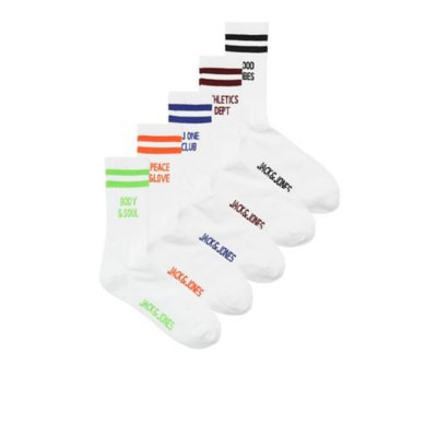 Chaussettes homme Jacstatement Tennis 5 Pack JACK JONES