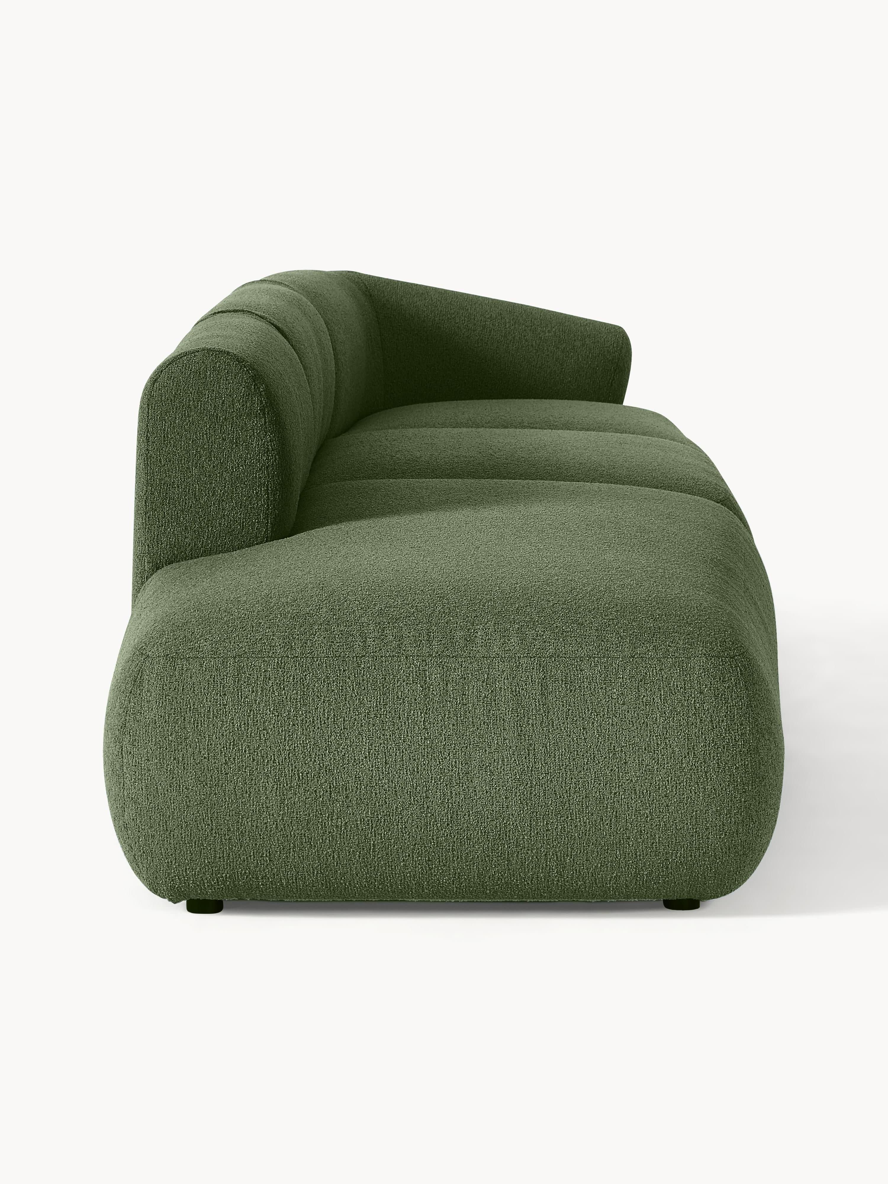 Modulaire XL chaise longue Sofia van bouclé stof