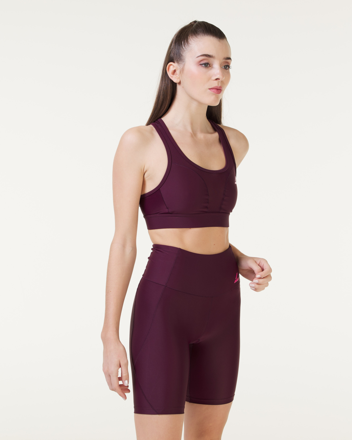 LEVITY Tech Comp Sports Bra Burgundy