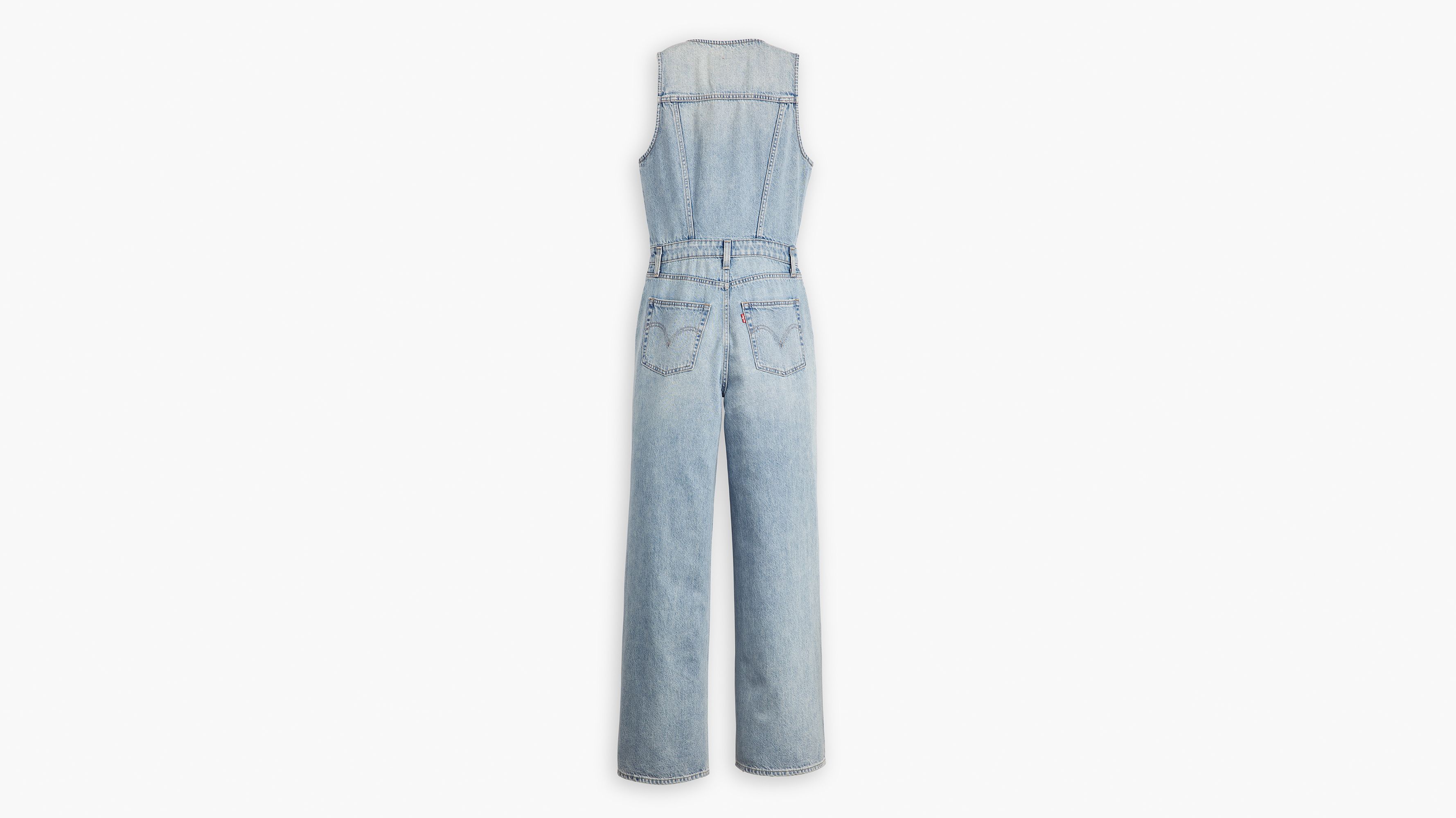 Salopette Denim Wide Leg - Dive Deep - Bleu