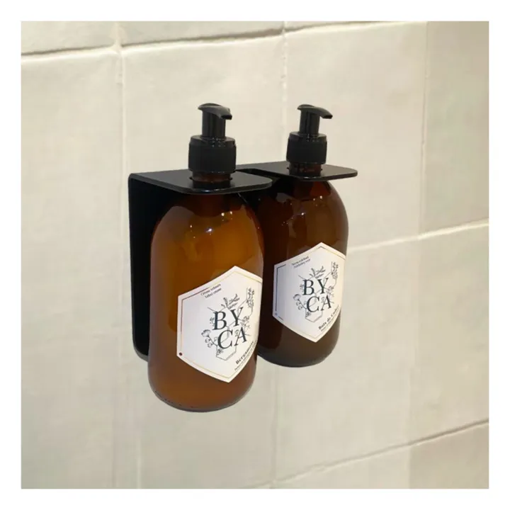 Byca Support mural double  | Noir