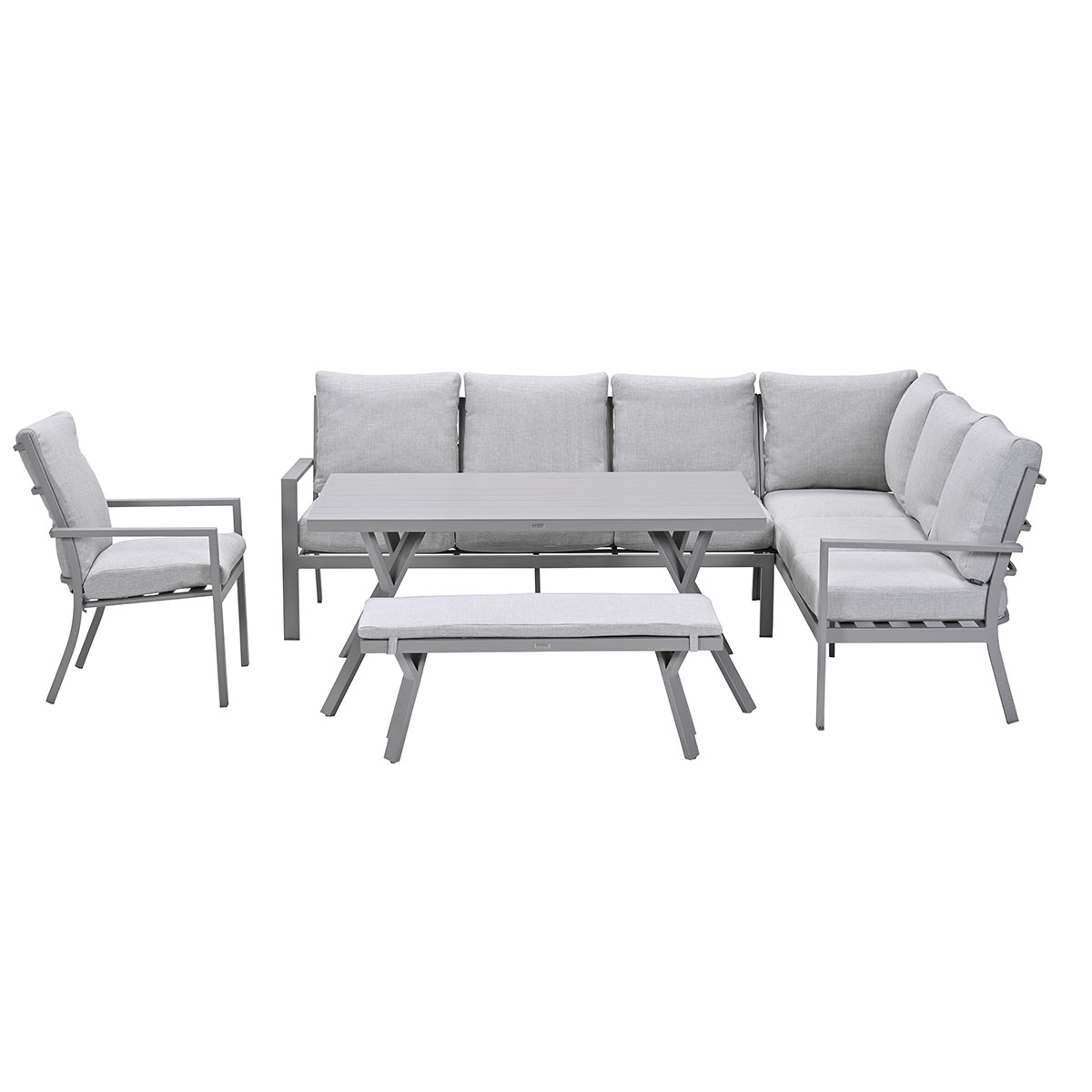 Garden Impressions Senja valley sand - 5-delige loungediningset
