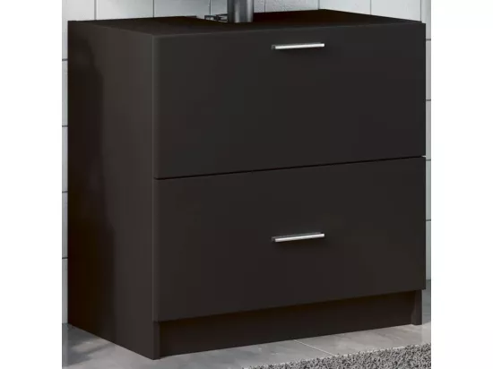 Armoire d'évier noir 59x37x59 cm bois d'ingénierie