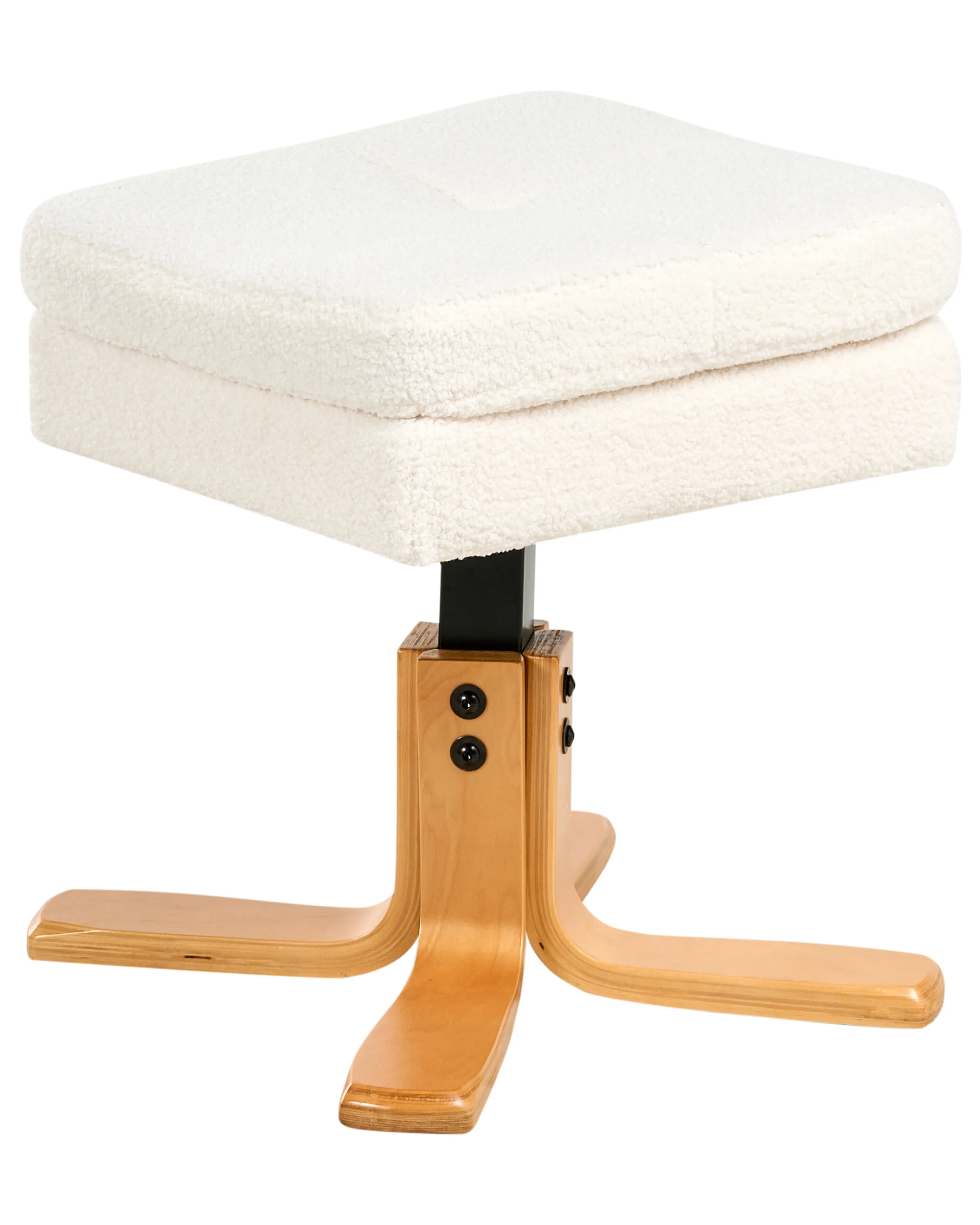 Relaxfauteuil EPSE met voetenbank Bouclé Gebroken wit