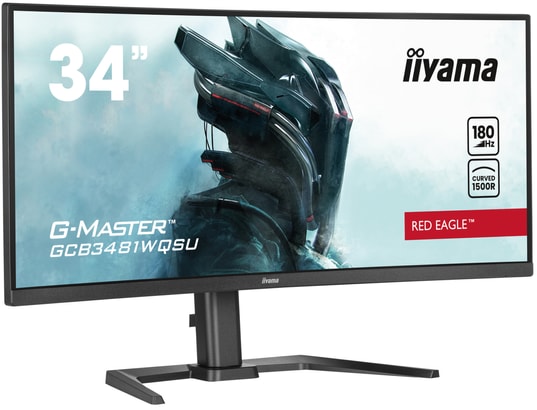 IIYAMA - Ecran PC Gamer 34 pouces incurvé G-Master Red eagle Incurvé 21:9 180Hz -GCB3481WQSU