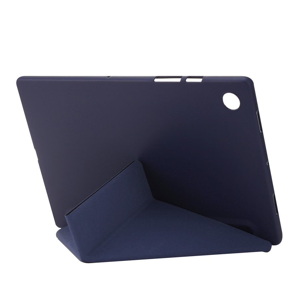 Samsung Galaxy Tab A9  Plus Leder Tasche Origami Flip Case - Dunkelblau