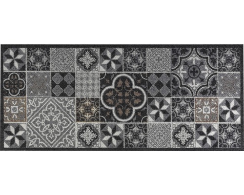 Vuilopvangende loper Tegels Antra antraciet 66x150 cm