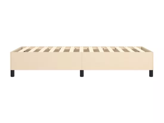 Sommier à lattes de lit Crème 90x200 cm Tissu