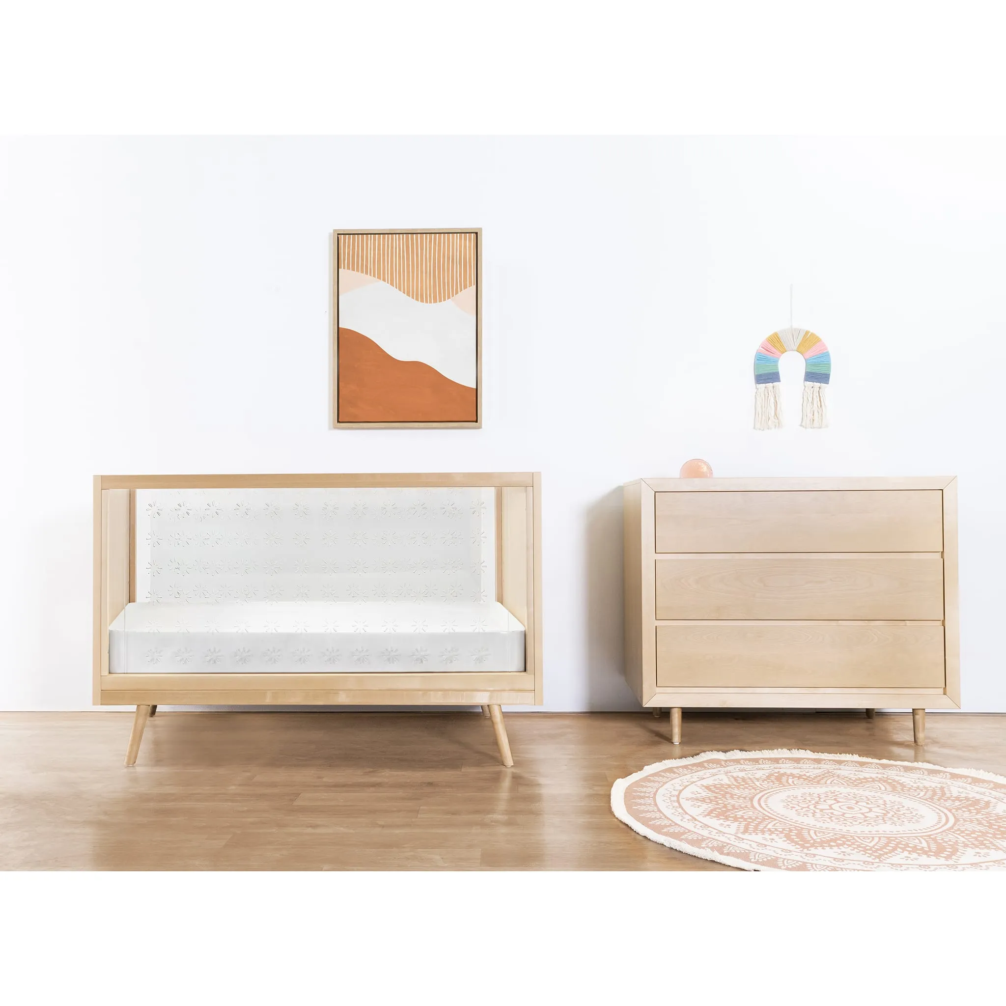 Babyletto Couchette Transparente Nifty - Acrylique  Bouleaux Naturel