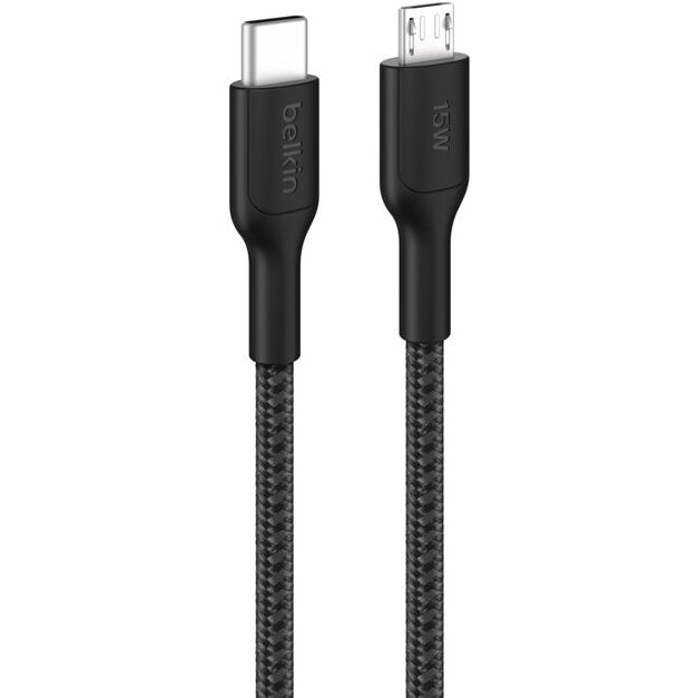 Belkin BoostCharge Pro câble USB 1 m USB C Micro-USB A Noir