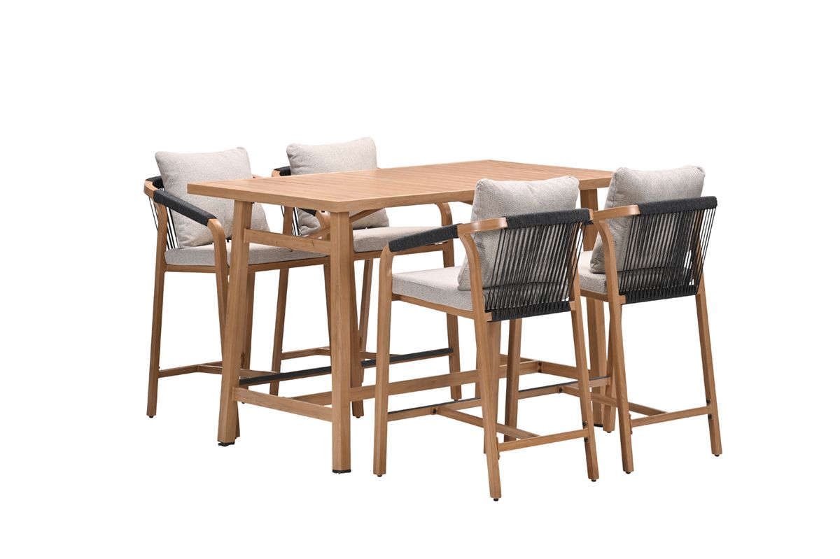 Garden Impressions Monti 5-delige barset - light teaklook