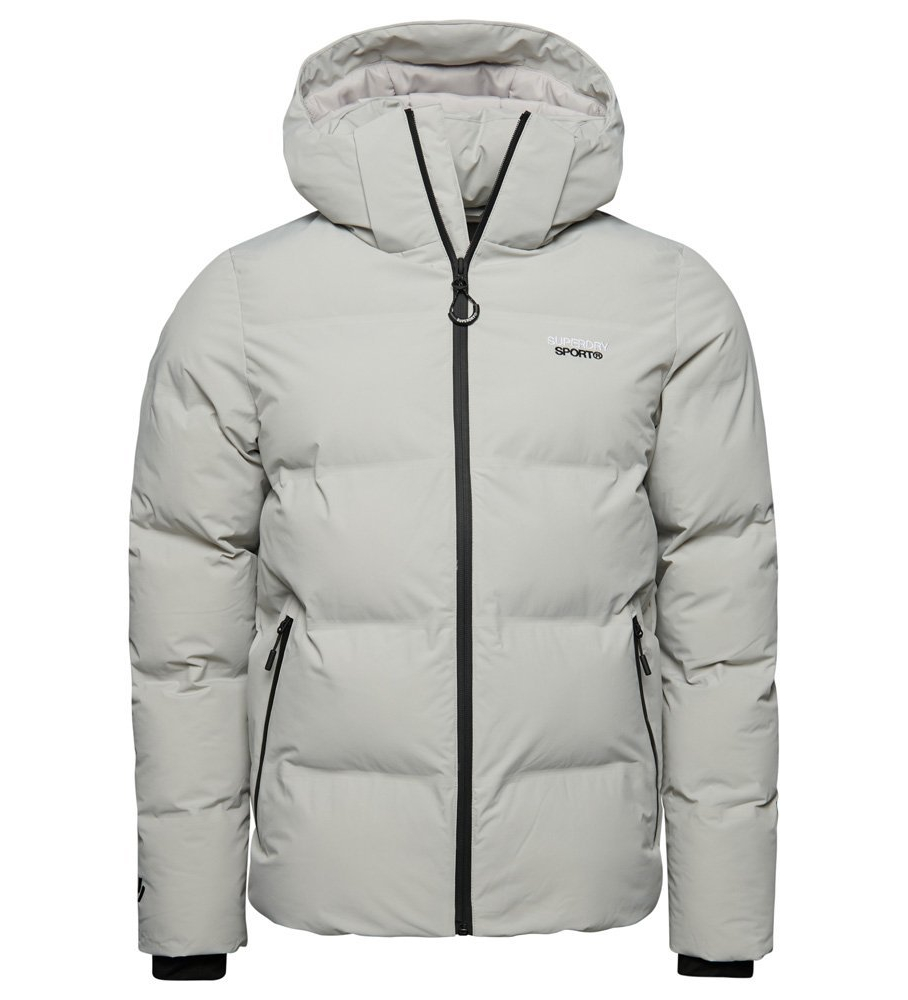 Casaco acolchoado Superdry Boxy cinza