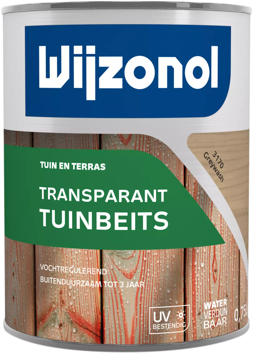 Wijzonol Transparant Tuinbeits - 3170 Grey Wash - 0,75L
