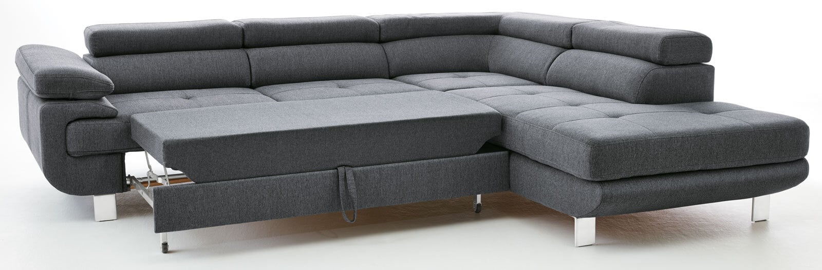 PHILL HILL Ecksofa BACKSTREET Stoffbezug Anthrazit ca. 275 x 230 cm