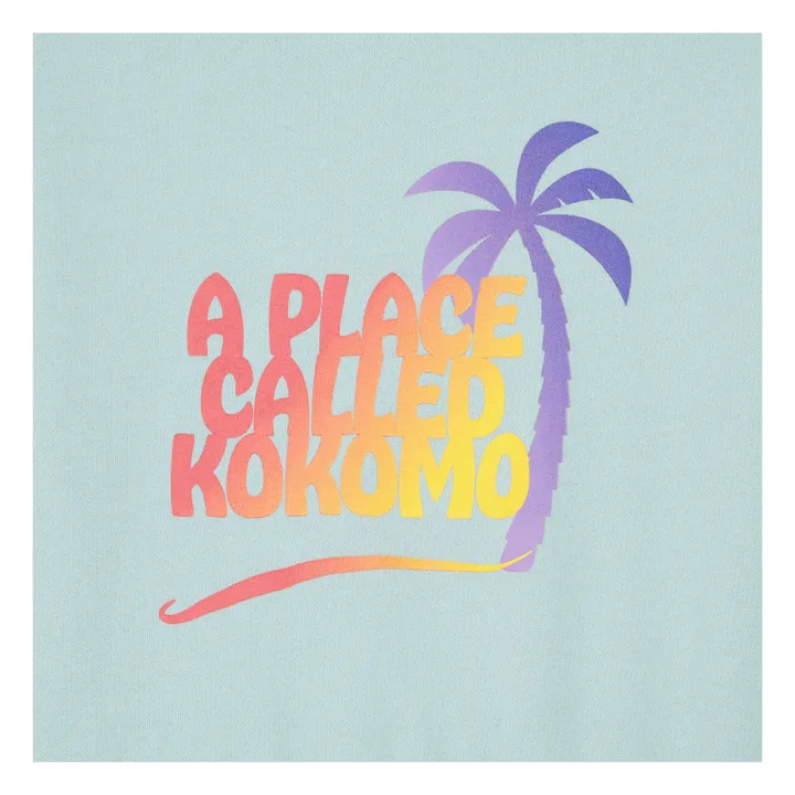 Hundred Pieces Sweat Large Coton Bio | Vert d'eau