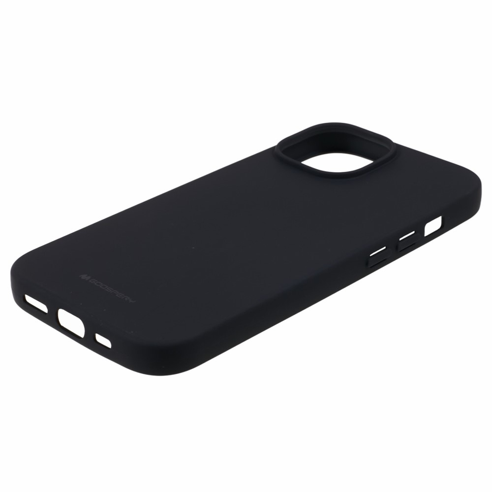 Mercury Goospery - iPhone 15 Gummi Case Hülle - Schwarz (Matt)