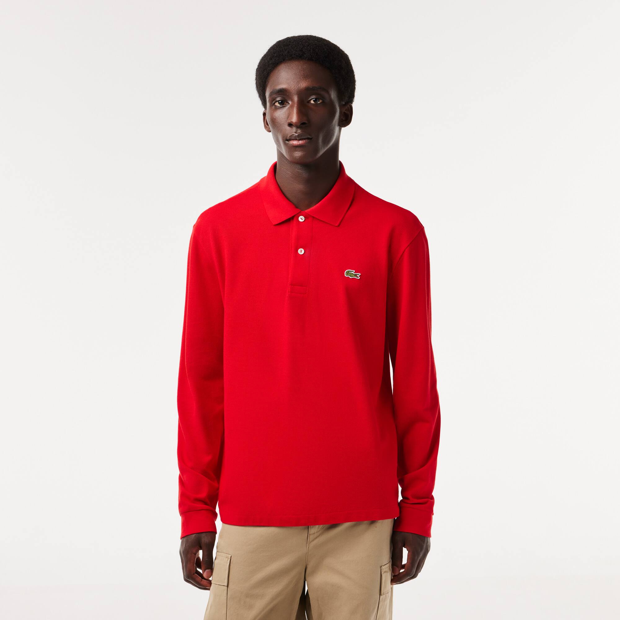 Original L.12.12 langärmeliges Poloshirt Lange Ärmel - Rot - Lacoste - Herren