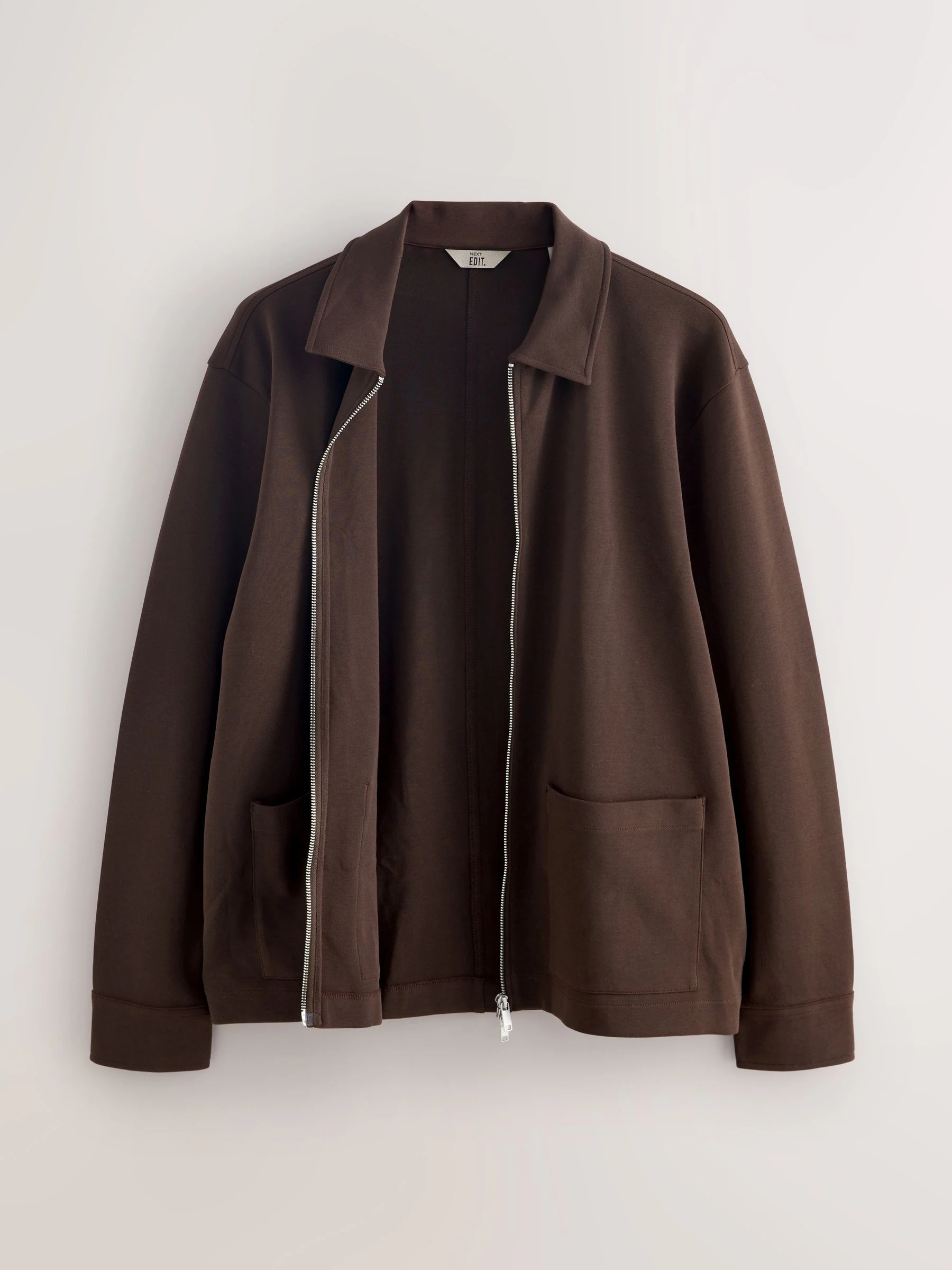 Chocoladebruin - EDIT Overshirt met lange mouwen