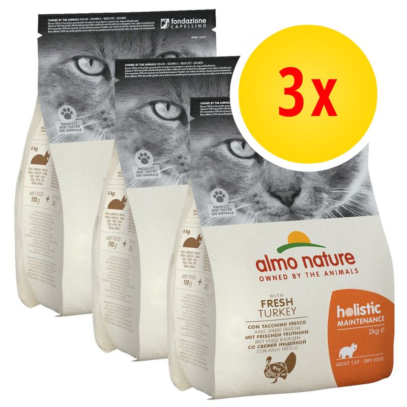 Lots économiques Almo Nature Holistic 3 x 2 kg