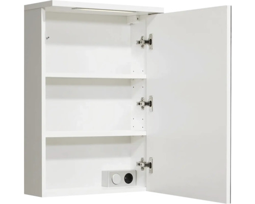 Pelipal Cesa IV spiegelkast, 50 x 16 x 72 cm, wit, 1-deurs, LED, IP44