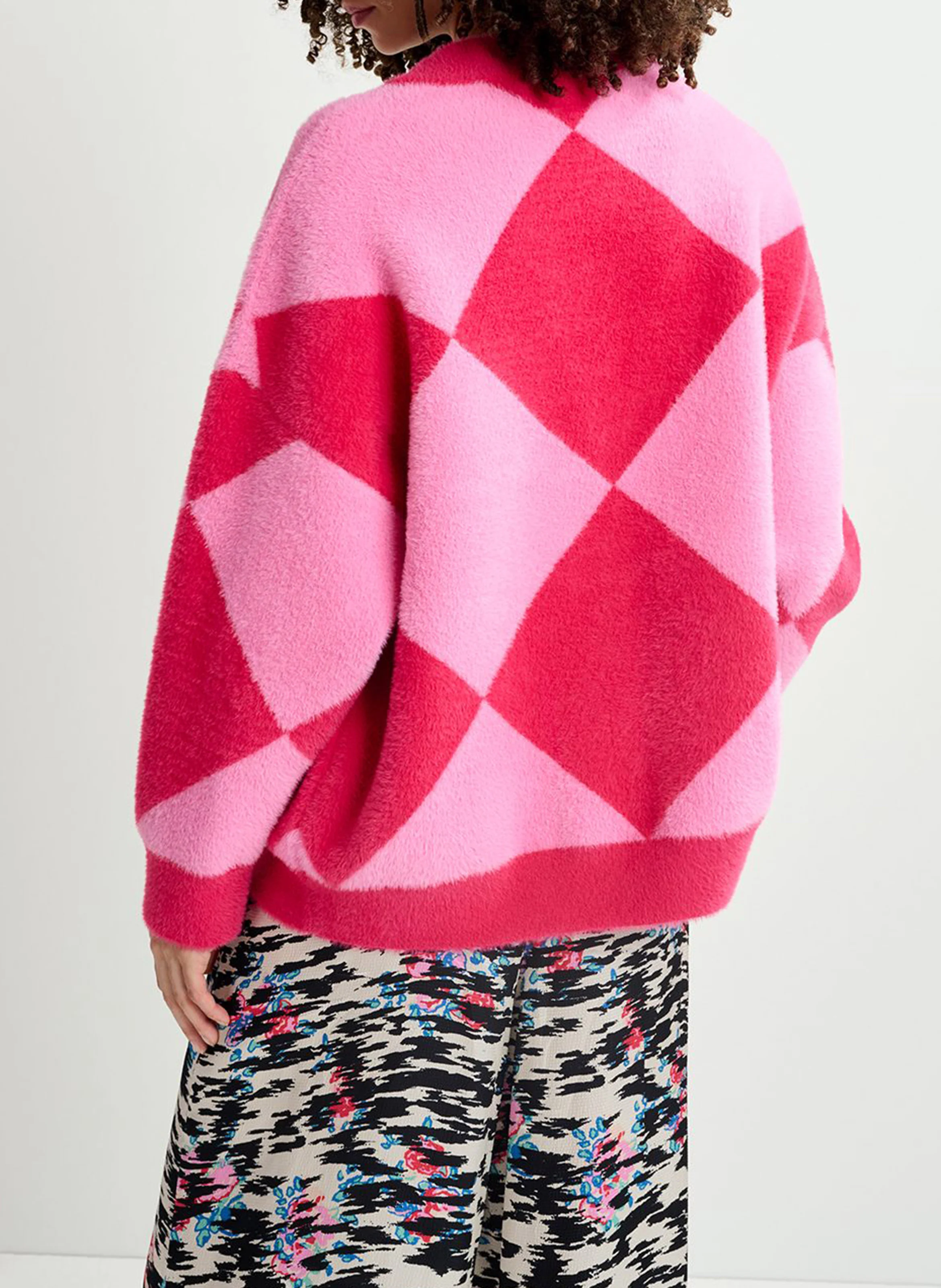 HOW - Gilet oversize col V | Rose