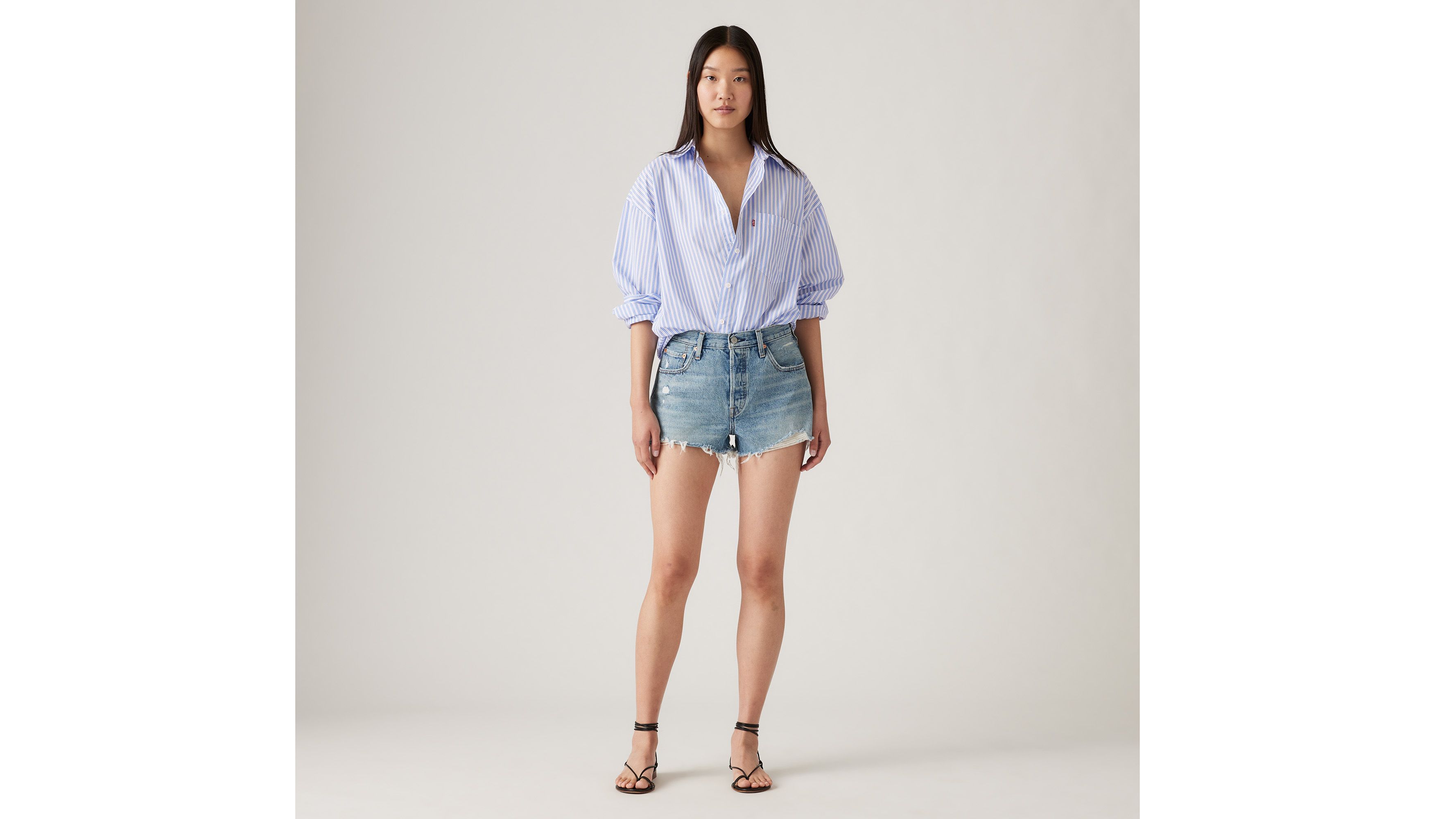 Short jean 501® Original taille haute - Vague Finish - Bleu