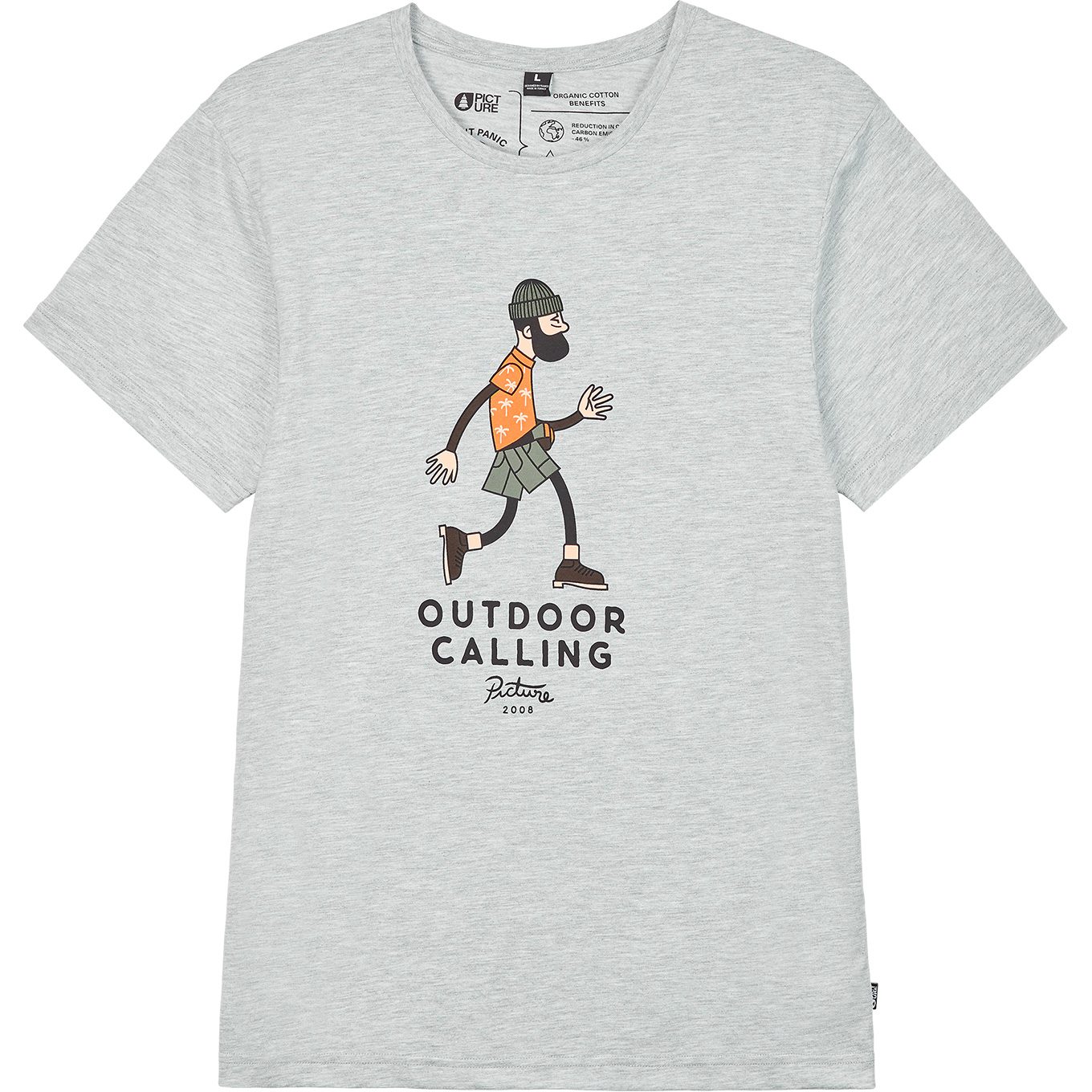 Picture Murray T-Shirt Herren grey melange