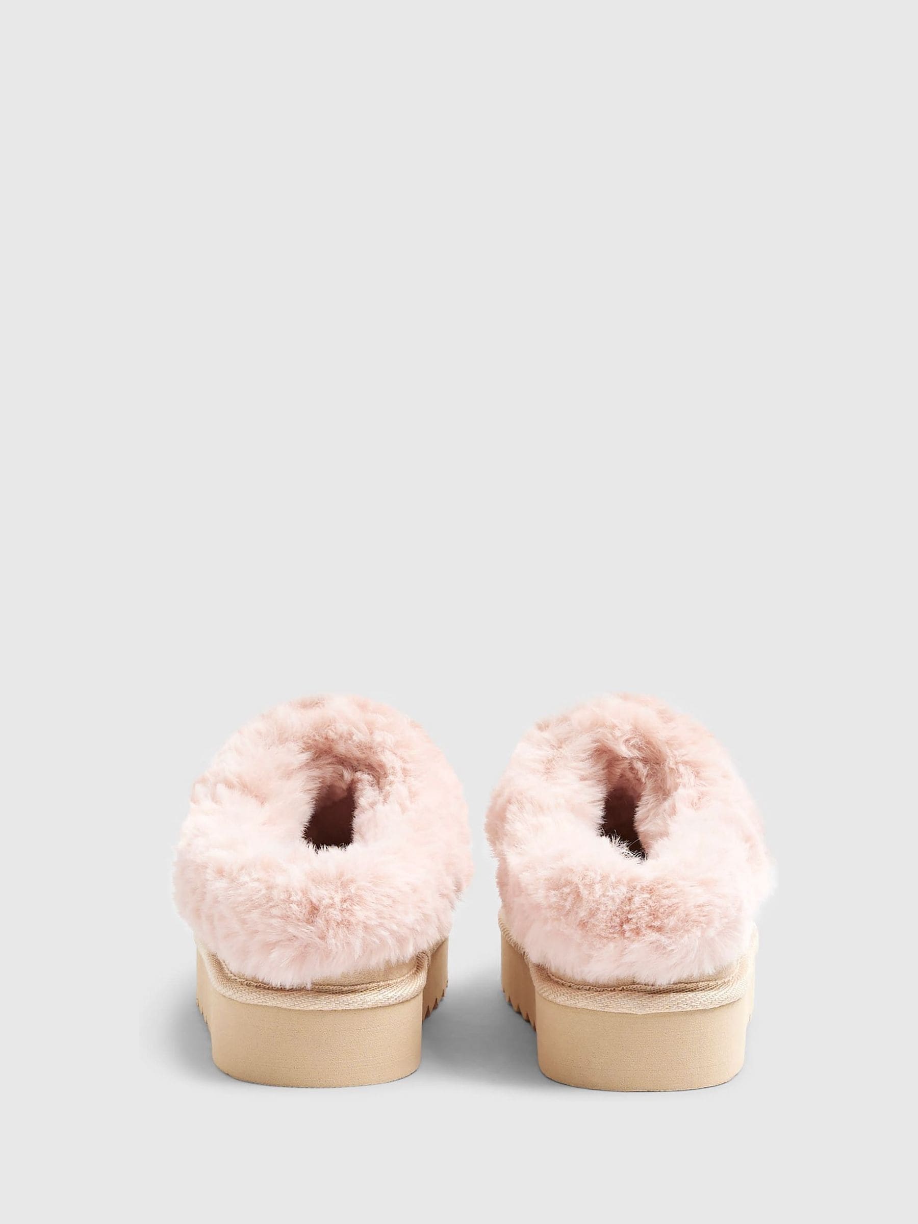 River Island Fur Slippers