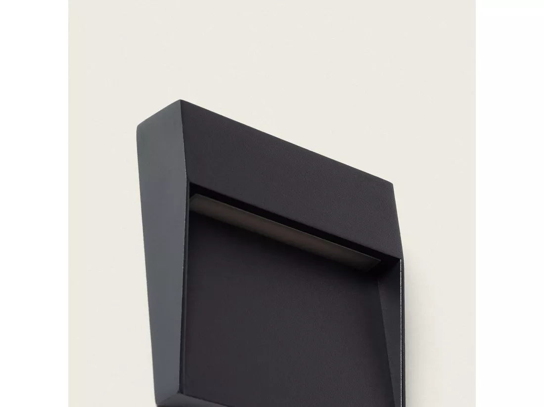 Applique Murale Extérieur LED 3W CCT Seleccionable en Saillie Carrée Jade Noir