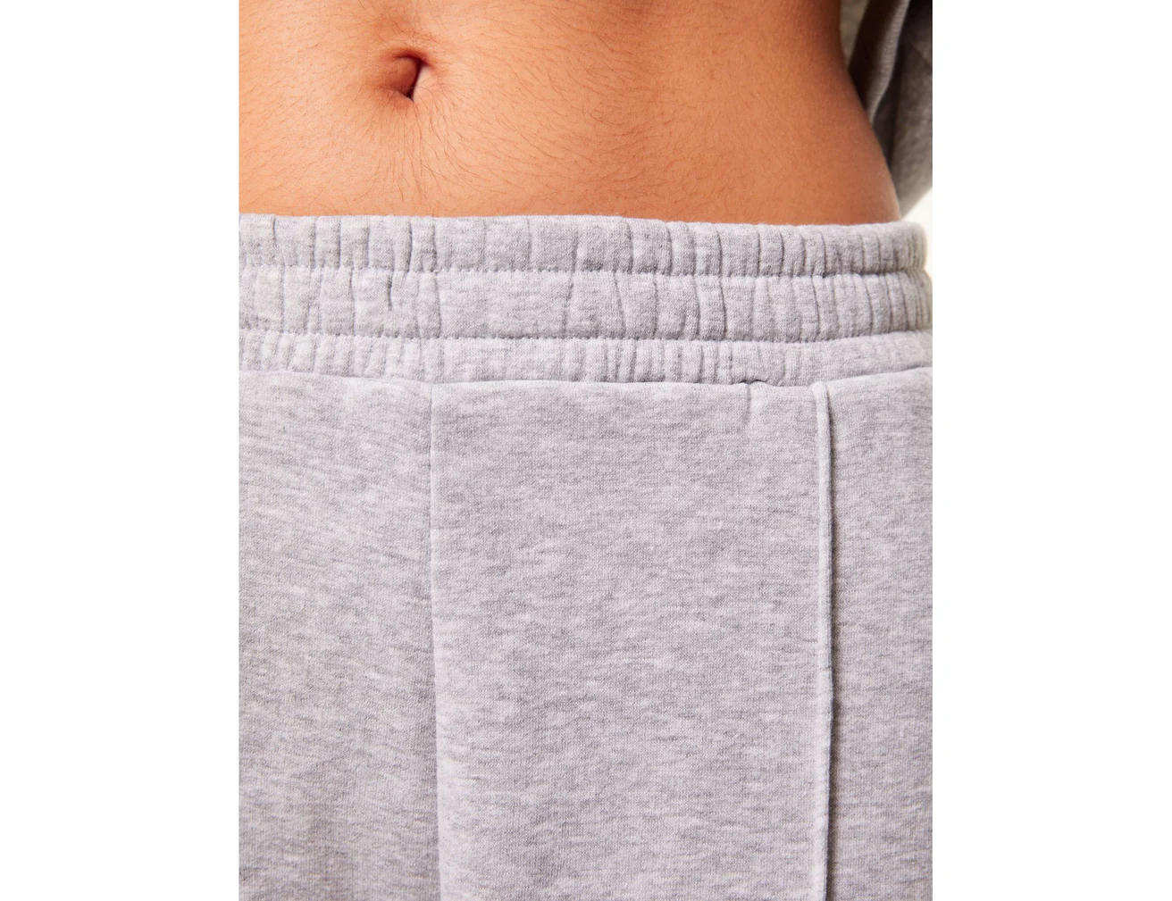 Jogging gris coutures apparentes