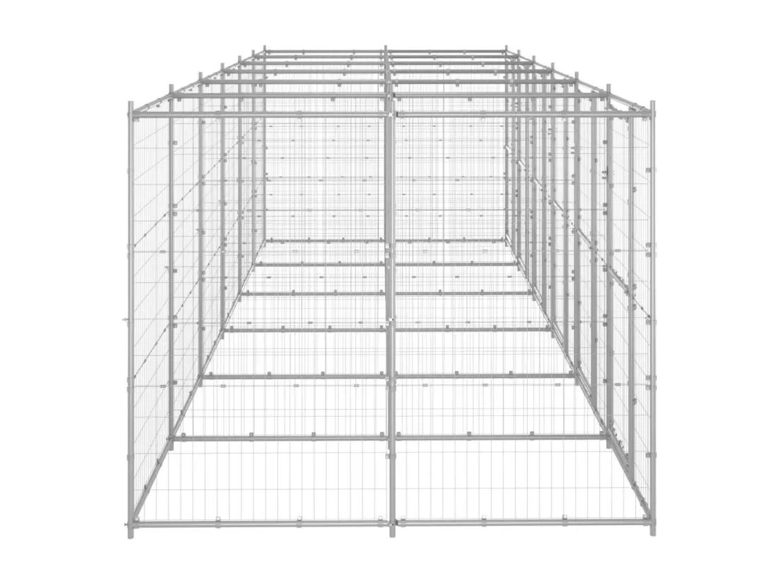 Chenil extérieur cage enclos 660 x 220 x 180 cm 02_0000407