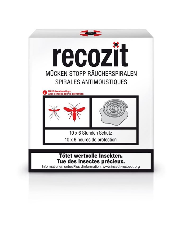 RECOZIT Mücken Stopp Räucherspirale 2 Stk