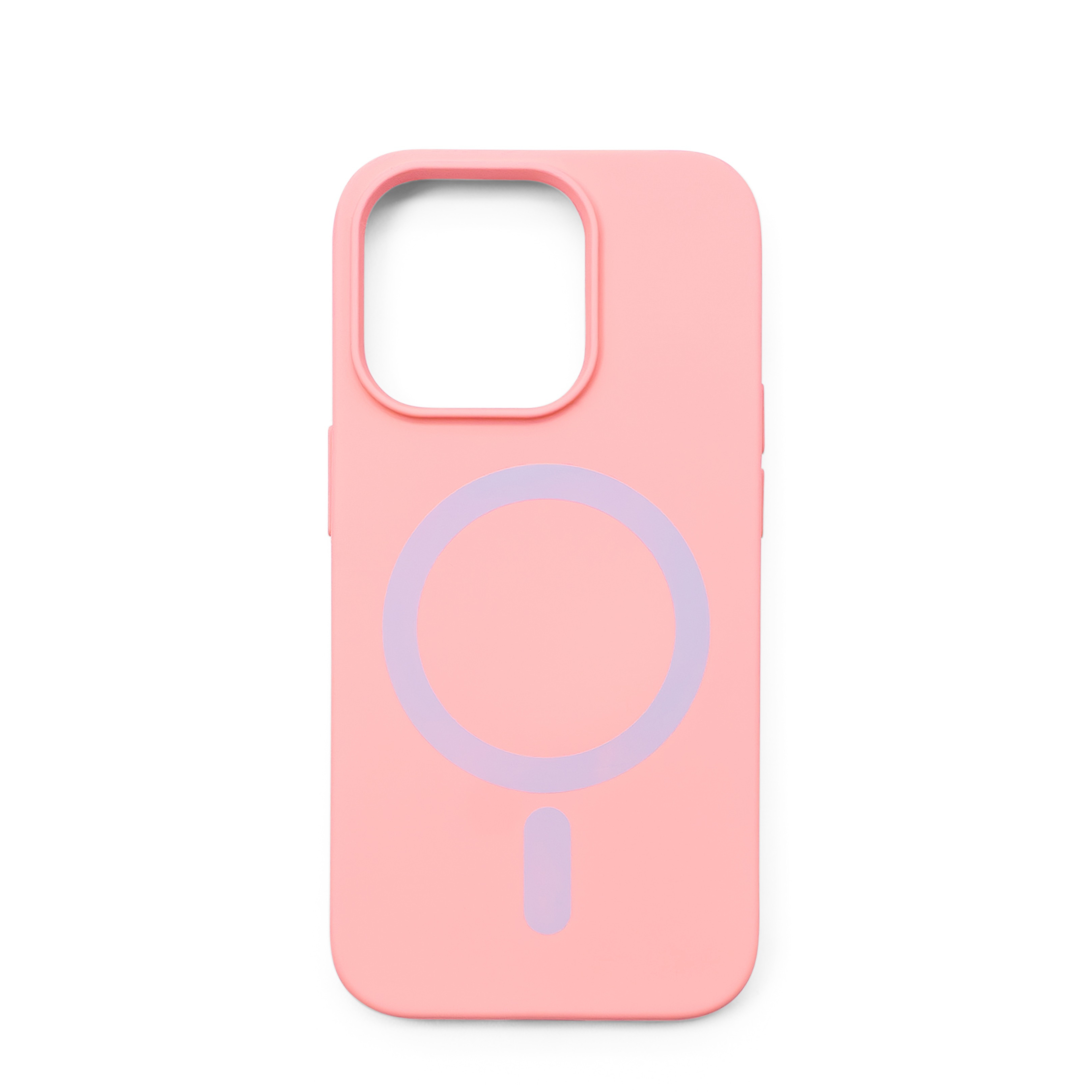 iPhone 14 Pro MagSafe Silikon Case Hülle - Rosa