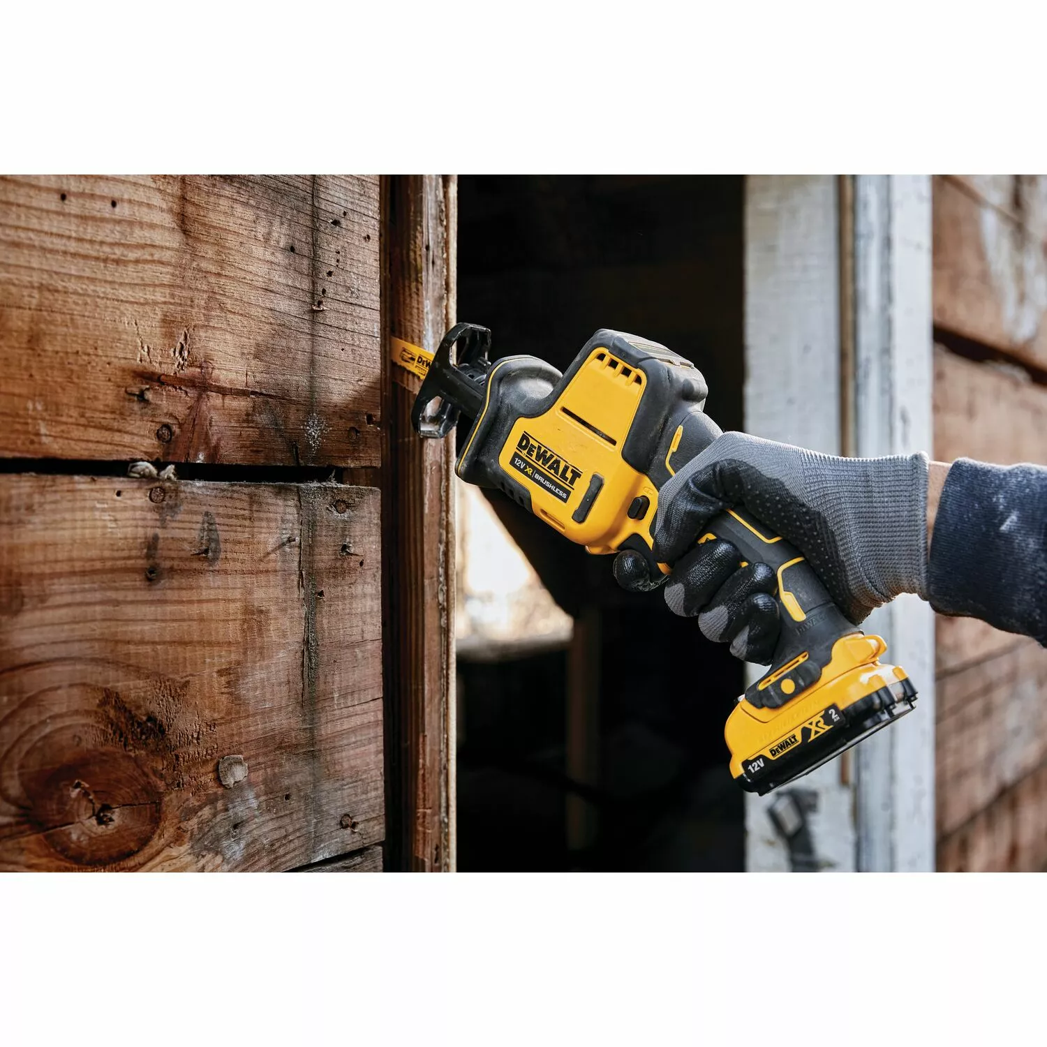 DeWALT DCS312D2-QW 12V Li-ion XR Accu Compacte Reciprozaag set (2x 2.0Ah) in TSTAK koffer