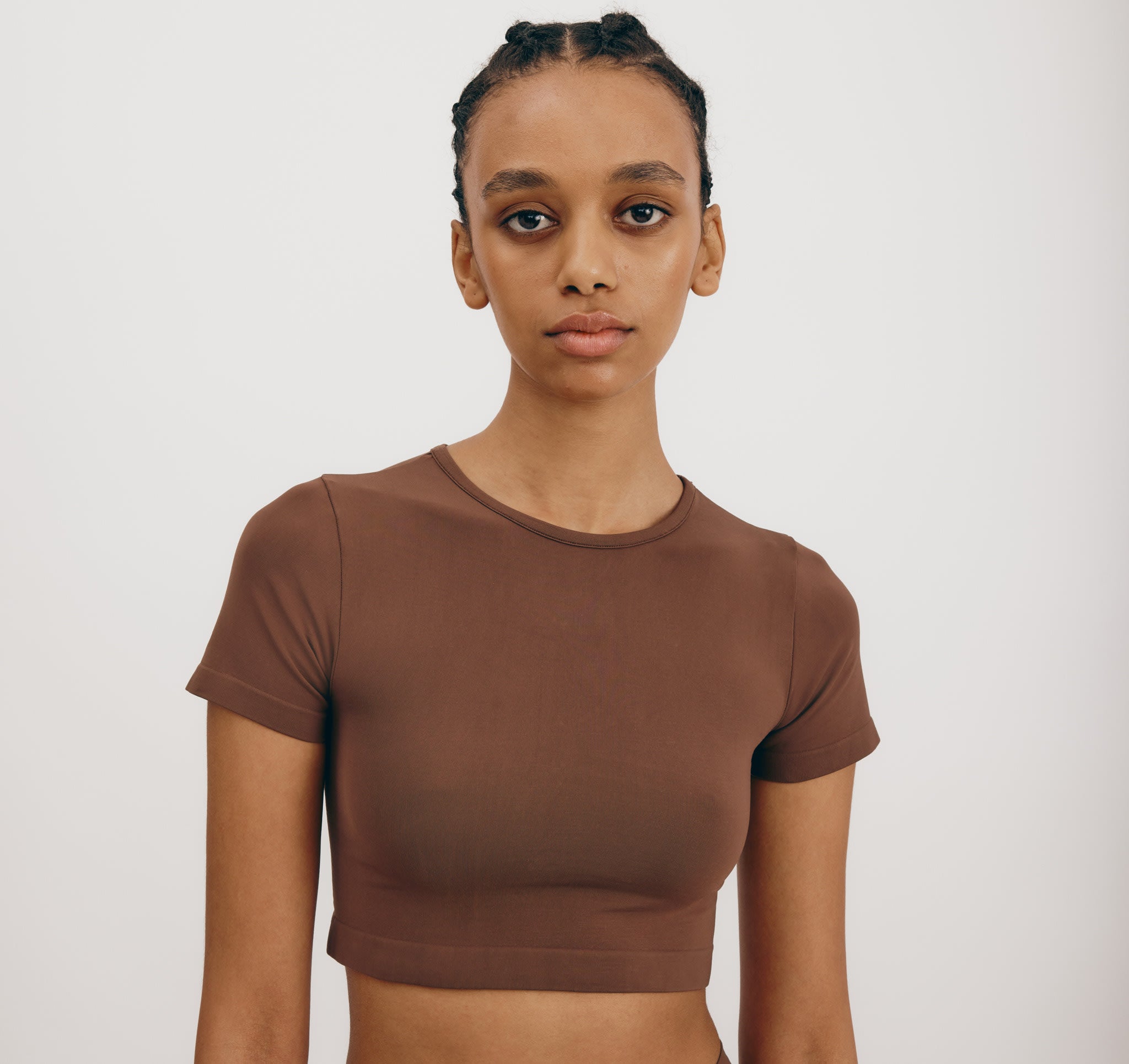 RECYCLED NYLON<br>Smooth Crop Tee