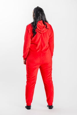 Luca & Lola Adult Albero Jumpsuit, Red Christmas