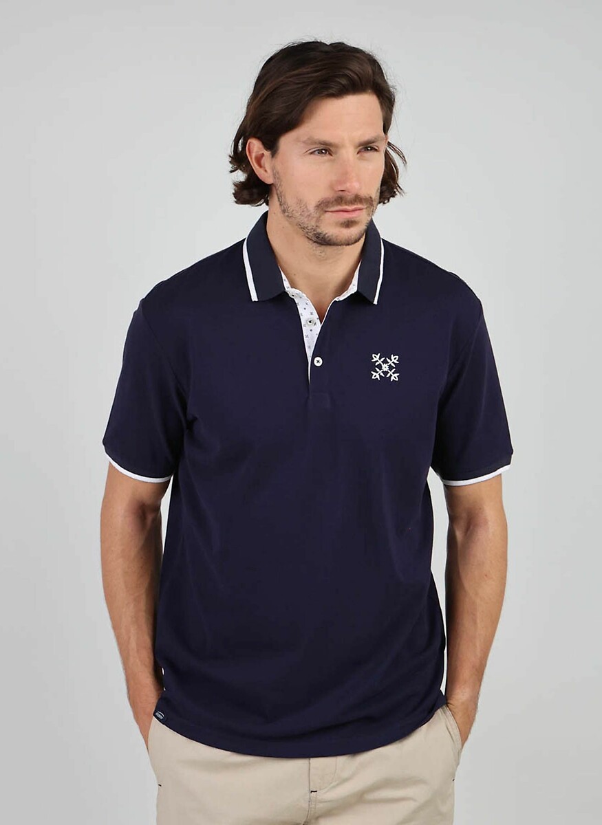 OXBOW<br>Camisa polo em algodão piqué com mangas curtas