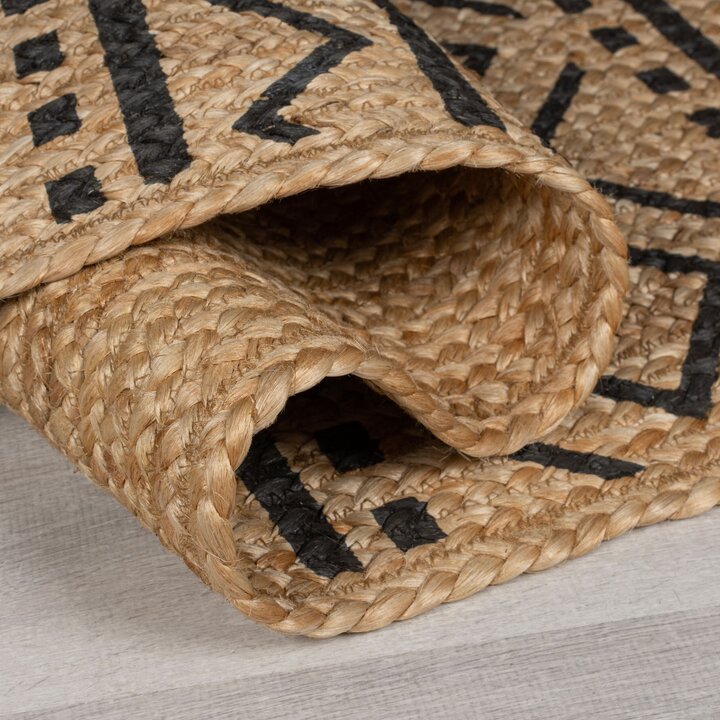 Jute vloerkleed - Lucio Geo Naturel | 100% Natuurlijk