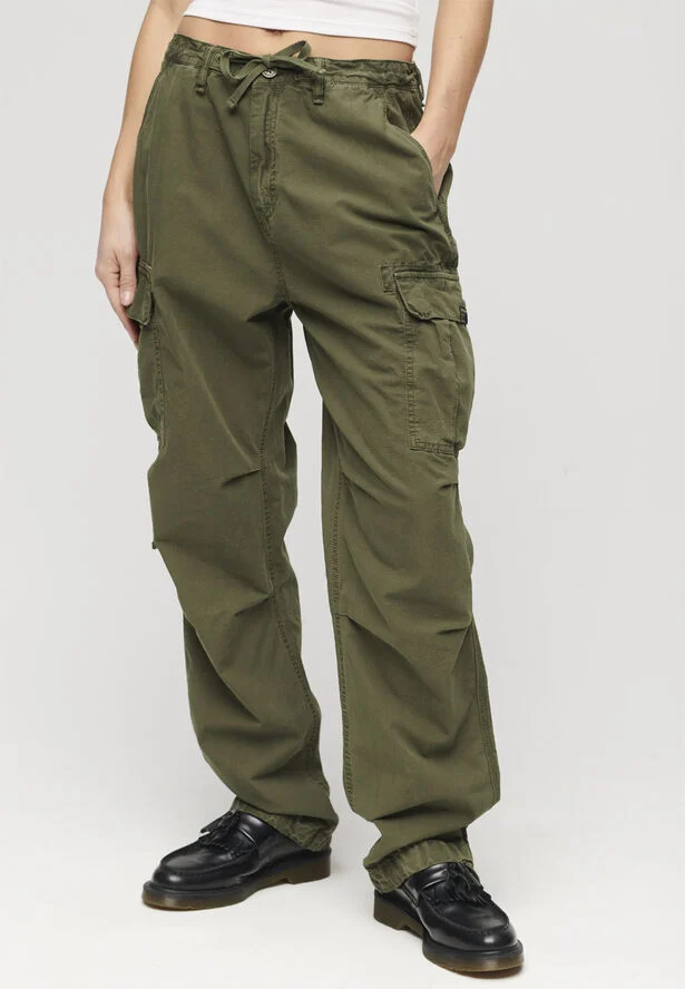 Superdry LOW RISE PARA CARGO Olive night green