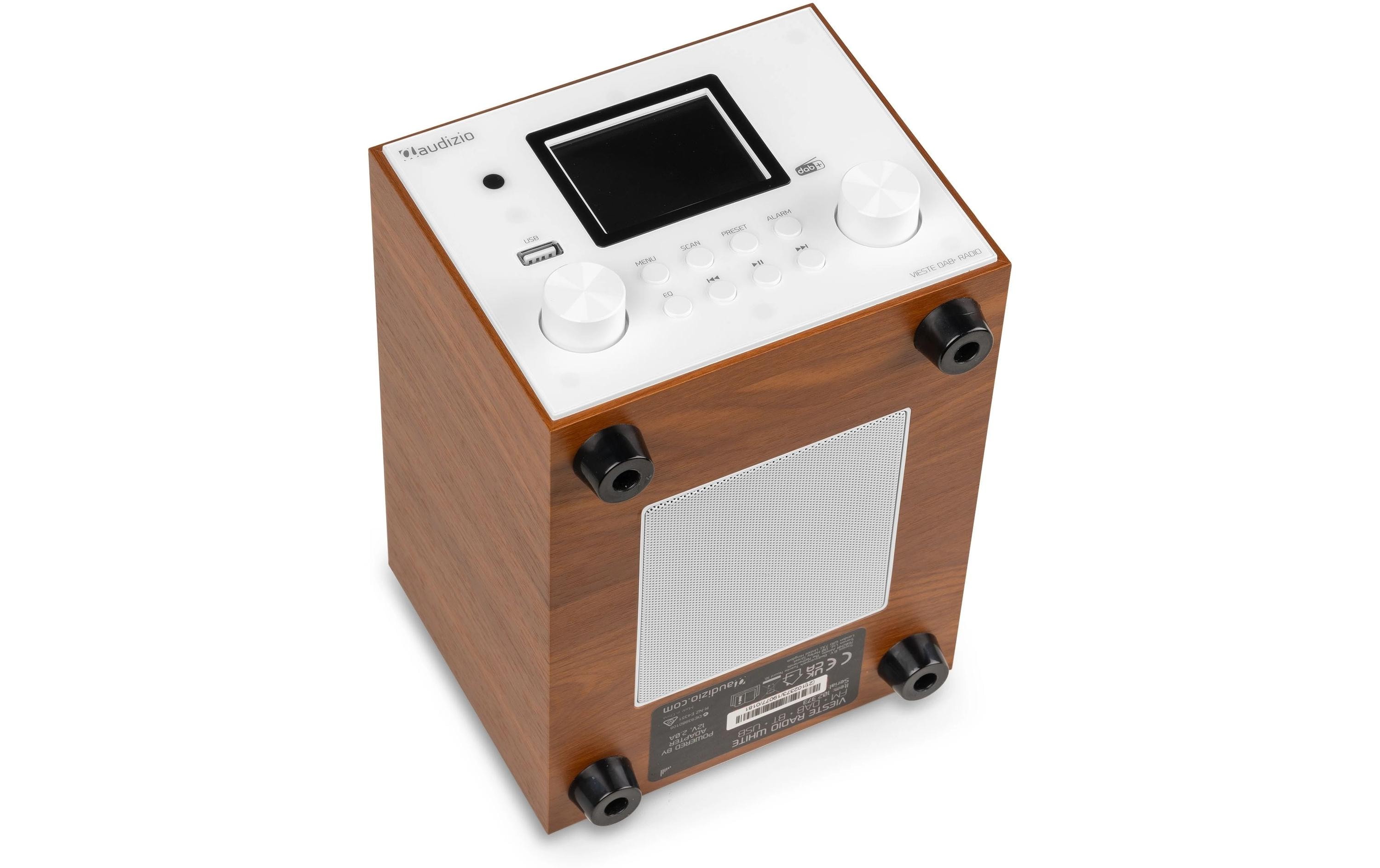 DAB+ Radio Vieste WeissDAB+ Radio mit Stereo Lautsprecher und Subwoofer