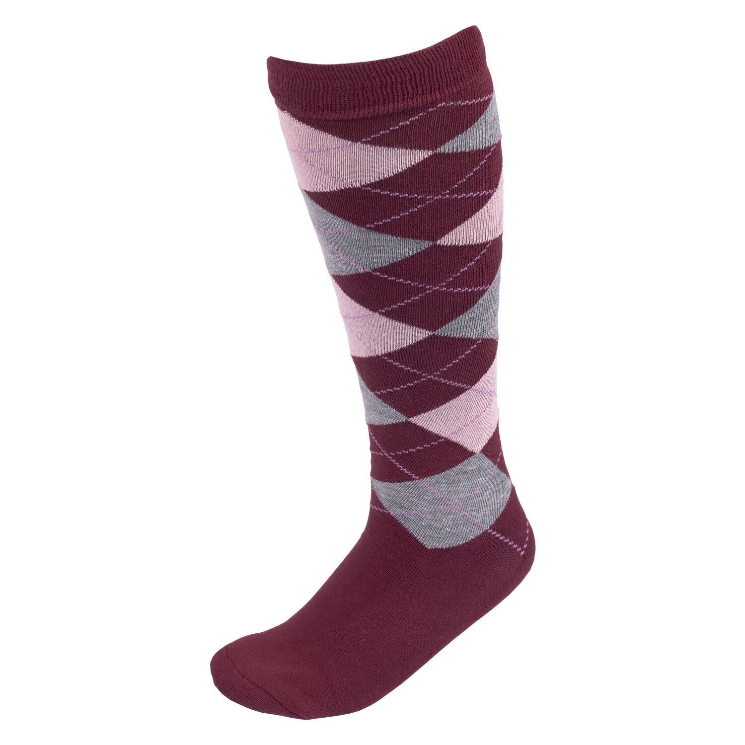 black forest Kniestrümpfe  - merlot/rose/grau