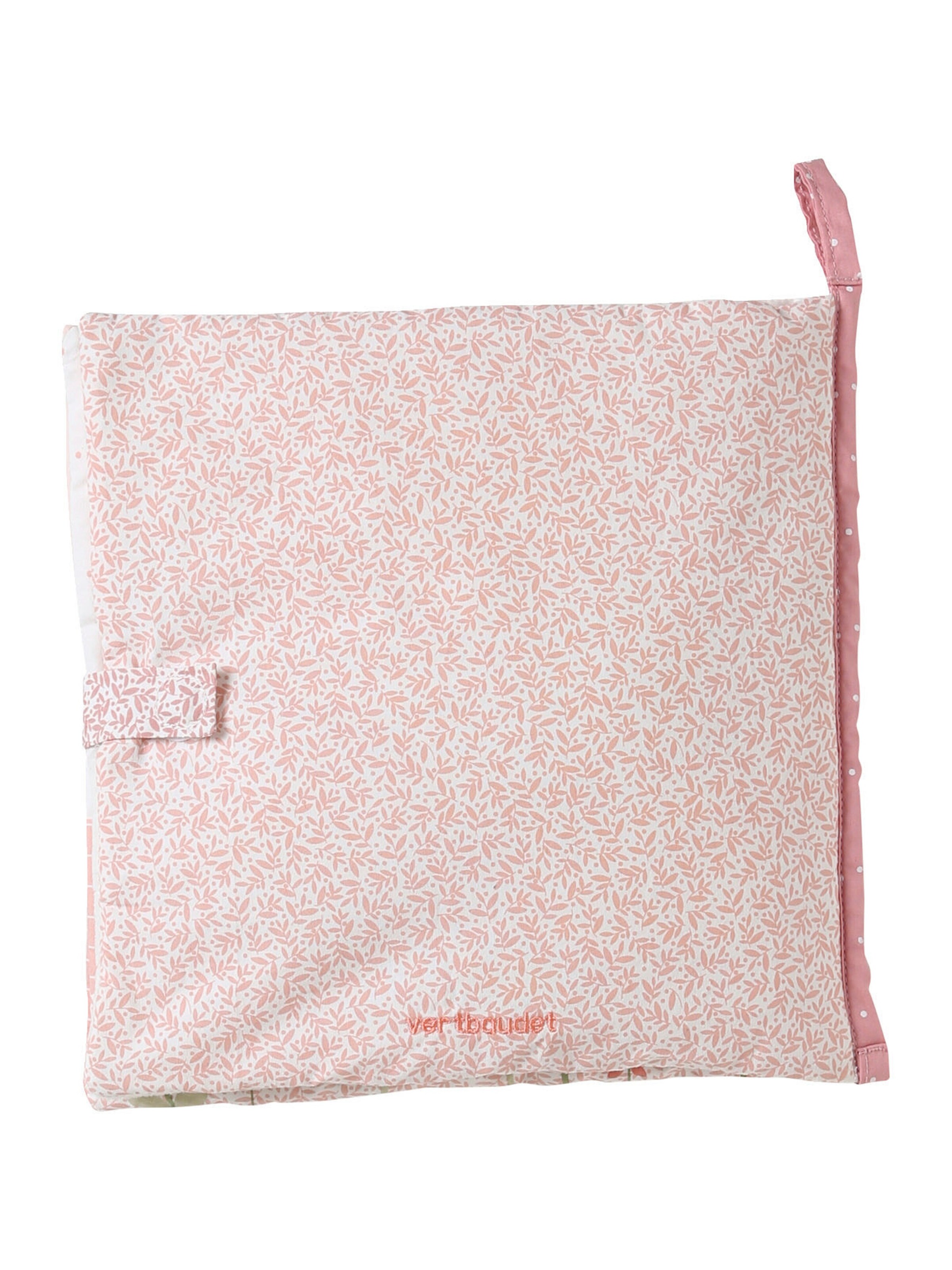 Vertbaudet Baby Stoffbuch mit Plüschtieren ROSA WELT mehrfarbig