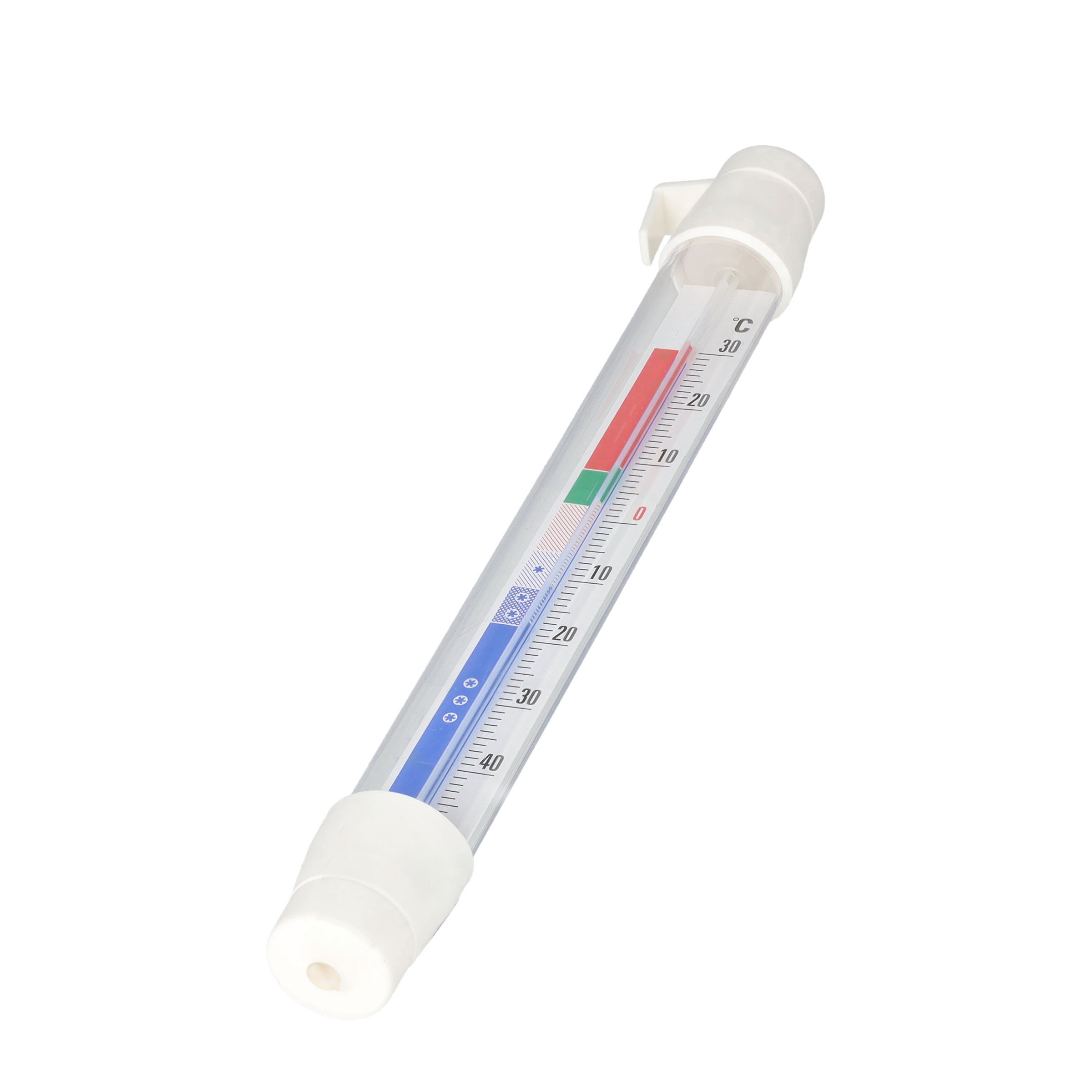 (21cm) Analoges Thermometer Temperatur Messer für Kühlschrank / Gefrierschrank / Kühltruhe (00111019) - Weiss